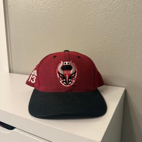 Other - Vintage Birmingham Bulls Nabisco Snapback Hat Red Black